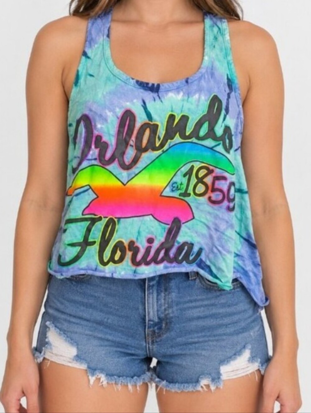 Pastel Tie Dye Top Slouchy